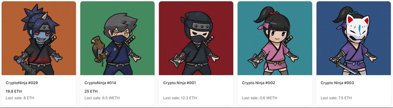 CryptoNinja NFT（OpenSea）