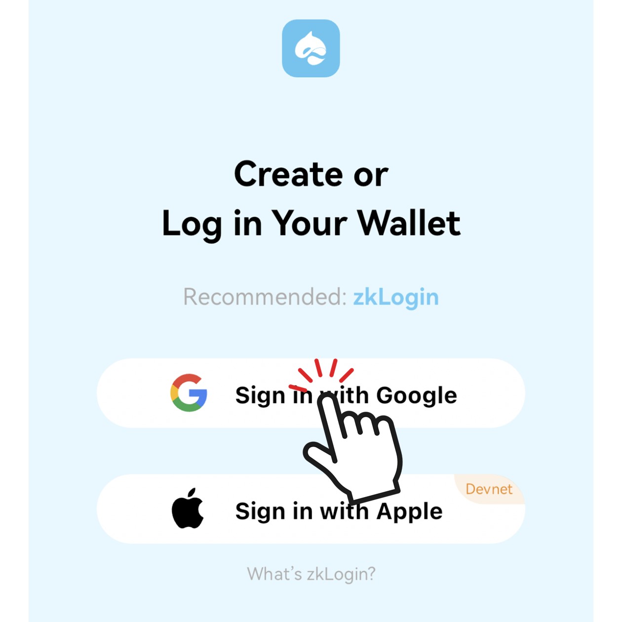 Sign in with Google（Surf Wallet）